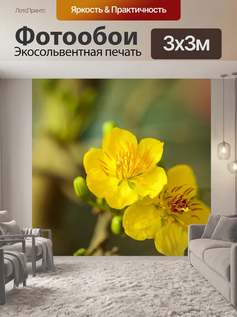 Фотообои Персиковый цветок