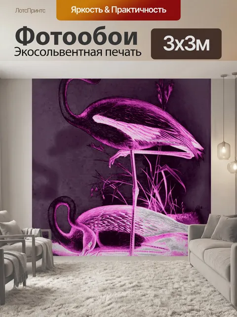 Фотообои Фламинго 001