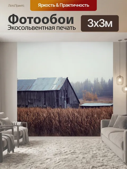 Фотообои Старый поврежденных Barn