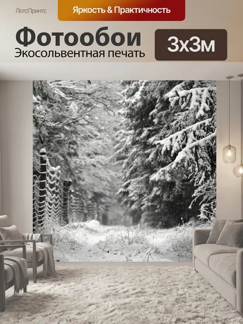 Фотообои Снег