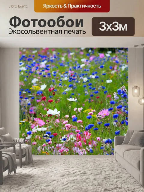 Фотообои Полевые цветы