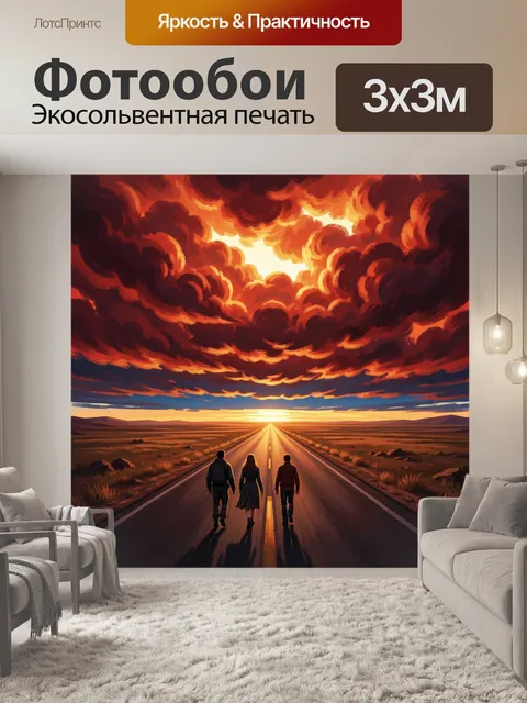 300 × 300 см · Экосольвентная печать