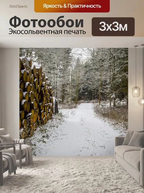 Фотообои Зимний пейзаж