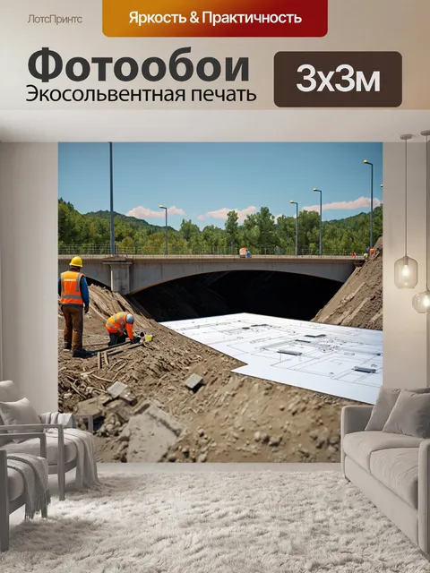Фотообои нарисуйте конструкторов