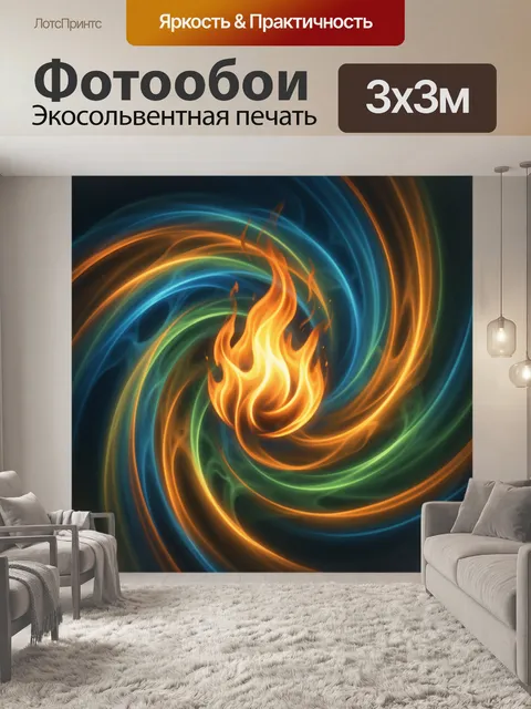 300 × 300 см · Экосольвентная печать