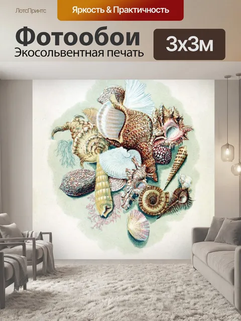 Фотообои Мидии улитки винтажное искусство