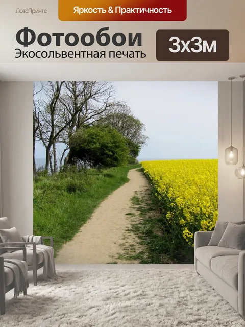 Фотообои Поле рапса
