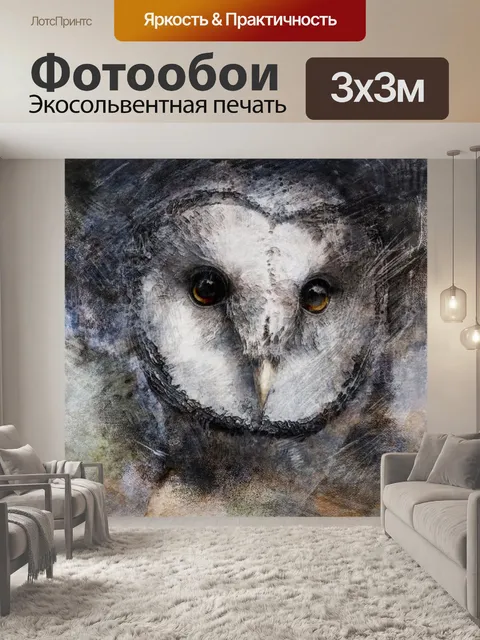 Фотообои Филин Сова Sky Art