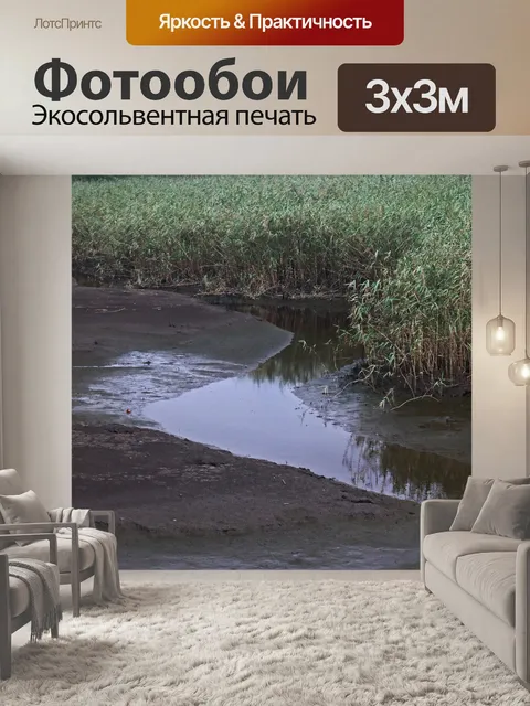 Фотообои узкая полоска воды на боку