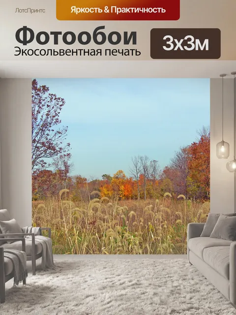 Фотообои Осень поле