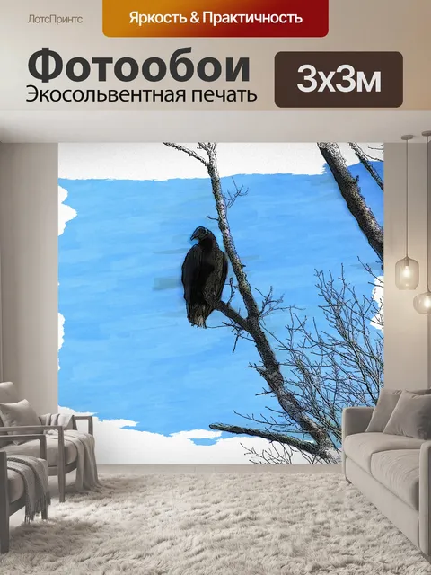 Фотообои Большая черная птица