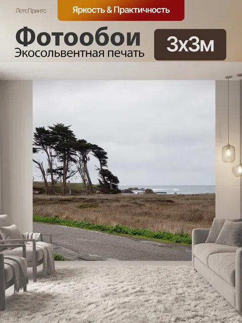 Фотообои Ветер пронесся пляжные деревья