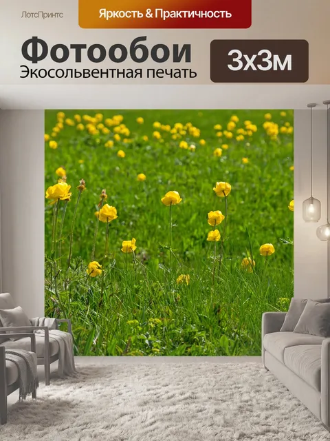 Фотообои Глобус цветок