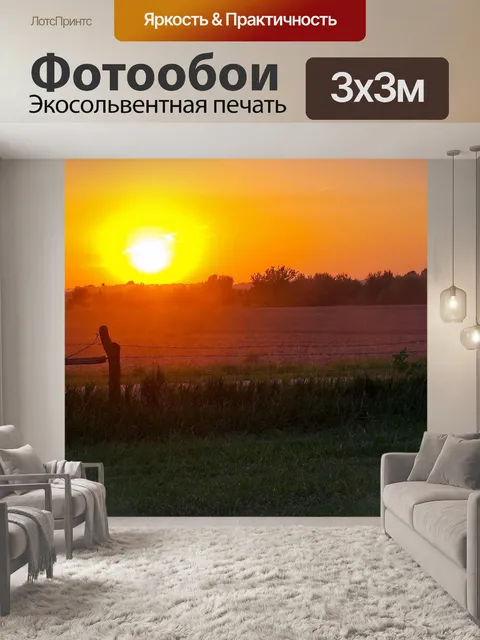 Фотообои Закат запада холстед