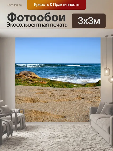 Фотообои Море, пляж, коряги, побережье