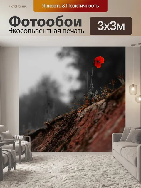 Фотообои Цветок мака