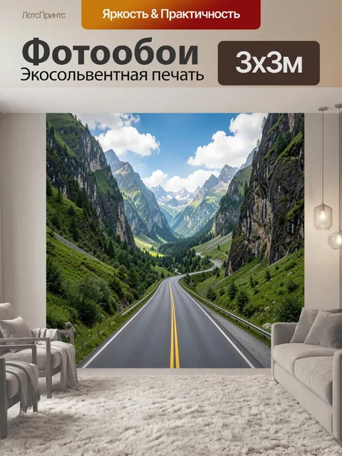 300 × 300 см · Экосольвентная печать