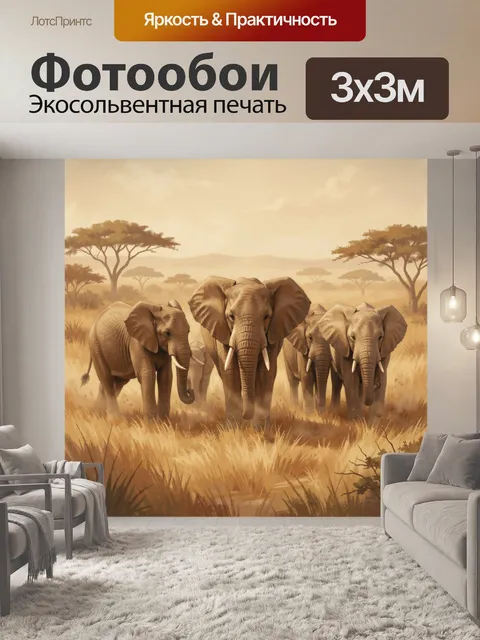 300 × 300 см · Экосольвентная печать