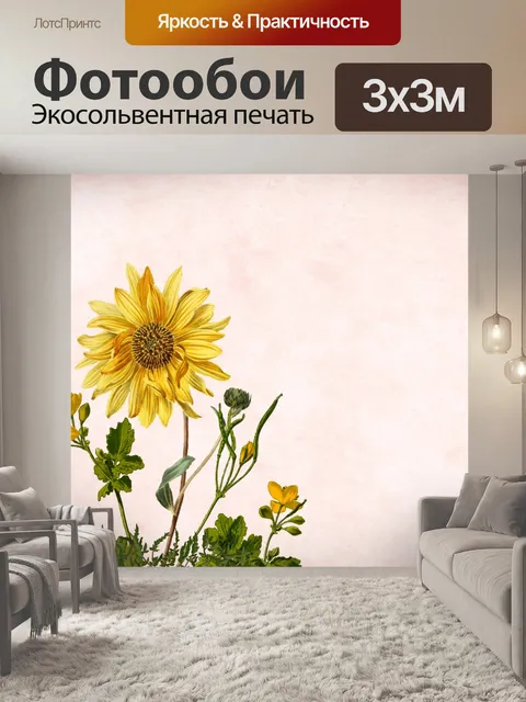 Фотообои подсолнух
