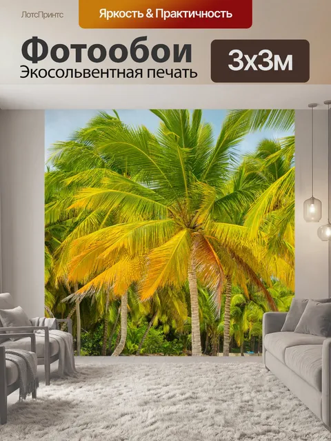 Фотообои Тропические деревья пальмы