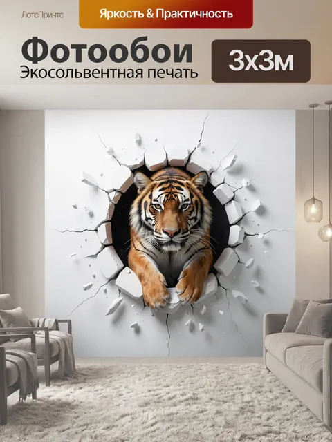 300 × 300 см · Экосольвентная печать