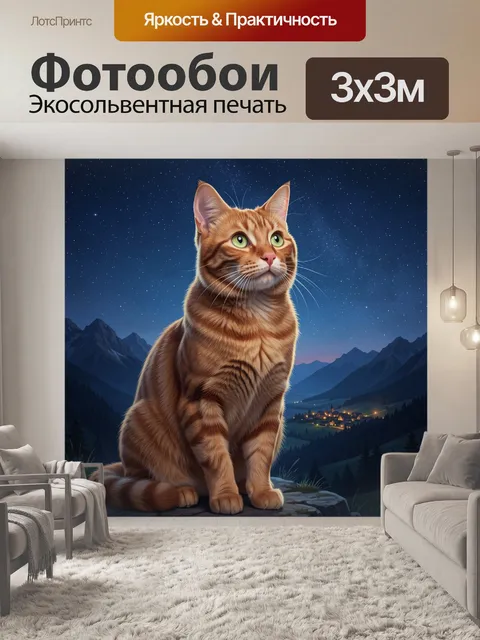 300 × 300 см · Экосольвентная печать