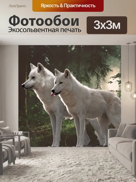 Фотообои Волки