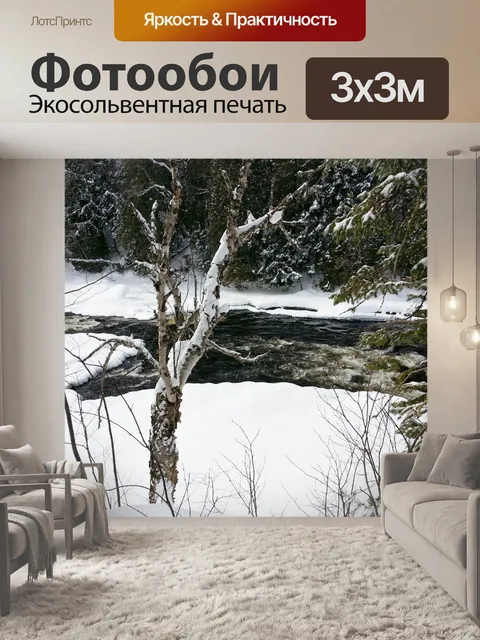 Фотообои Река зимой