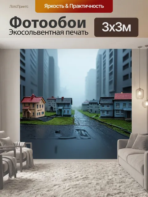 Фотообои туман в стиле рисунка карандашом