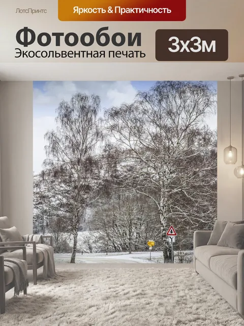 Фотообои Зимний пейзаж