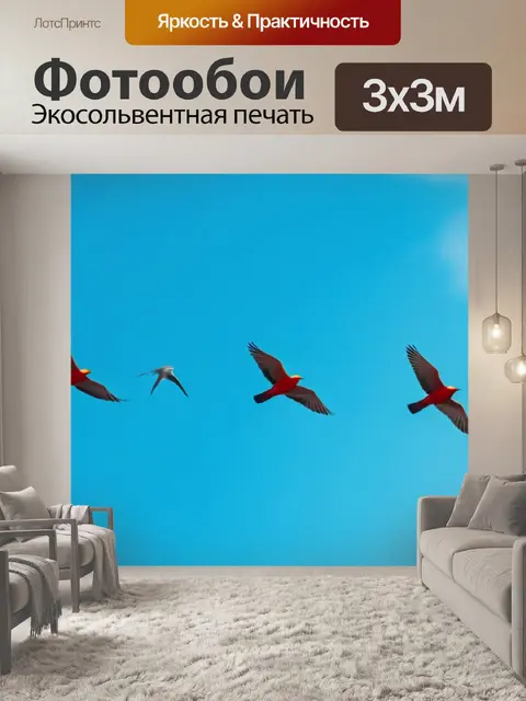 Фотообои с птицами минимал