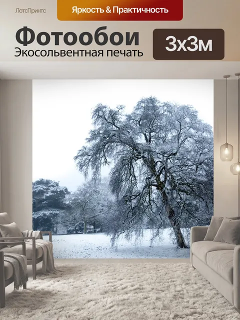 Фотообои Зимнее дерево