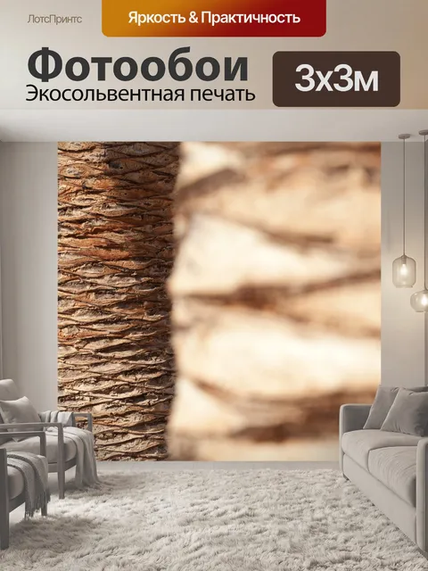 Фотообои пальмовых стволов деревьев
