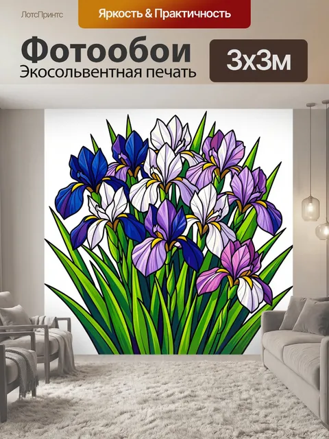 300 × 300 см · Экосольвентная печать