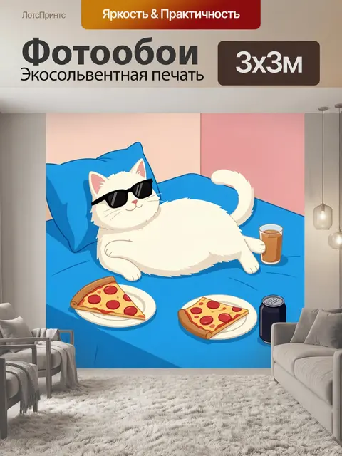 300 × 300 см · Экосольвентная печать