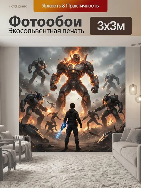 300 × 300 см · Экосольвентная печать