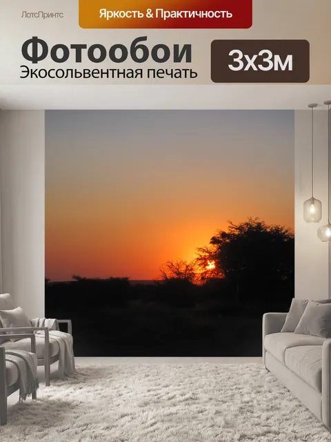 Фотообои драматического заката