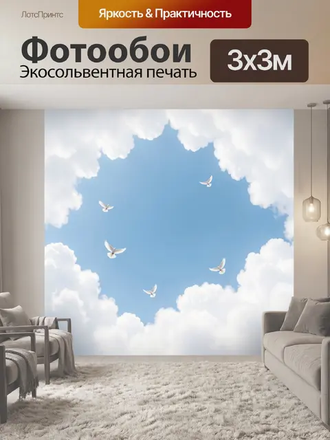 300 × 300 см · Экосольвентная печать
