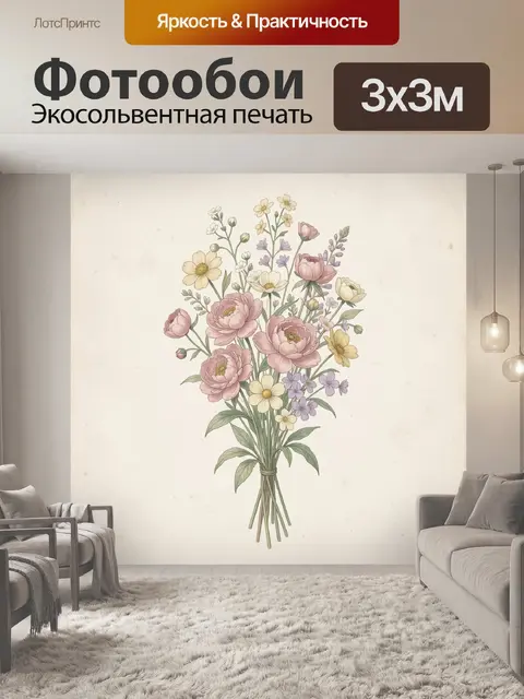 300 × 300 см · Экосольвентная печать