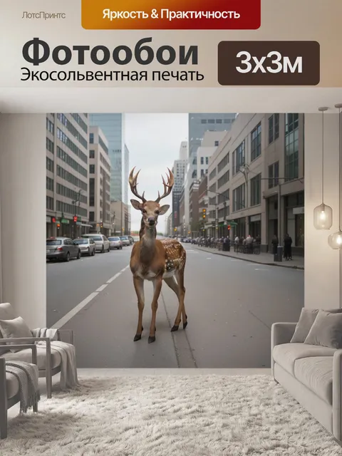Фотообои в городе