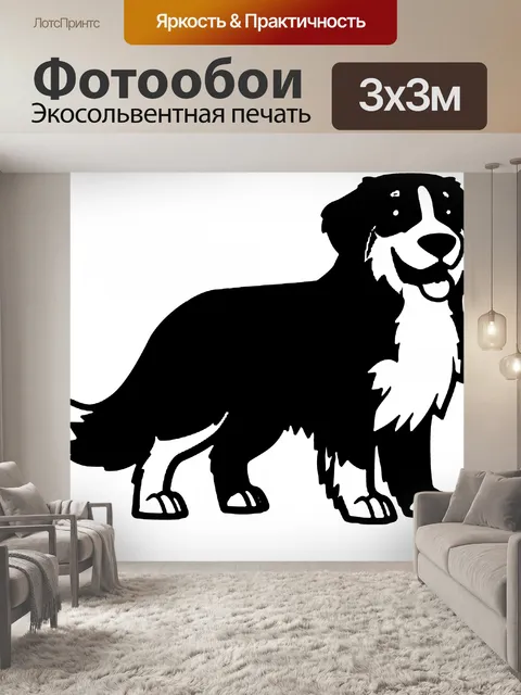 Фотообои горная собака