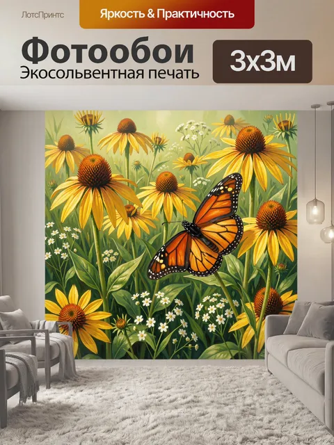 300 × 300 см · Экосольвентная печать