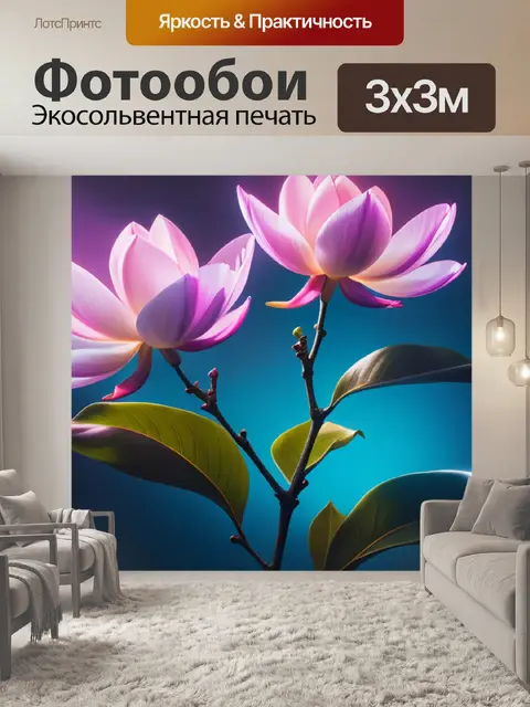 Фотообои с магнолией