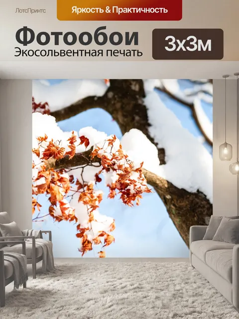 Фотообои Снег