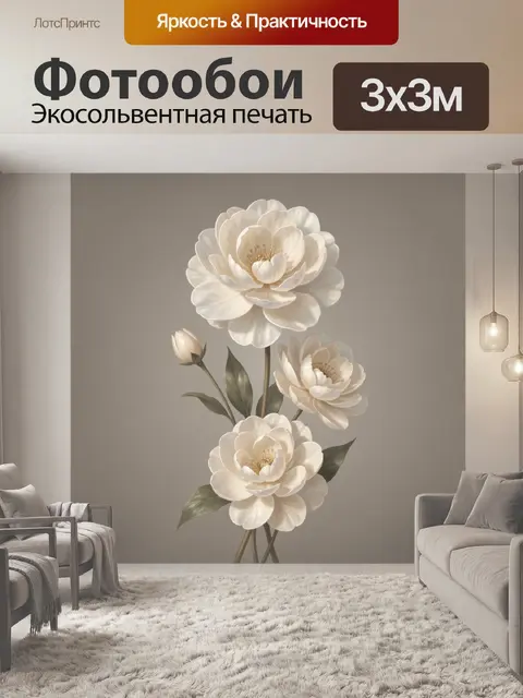 300 × 300 см · Экосольвентная печать