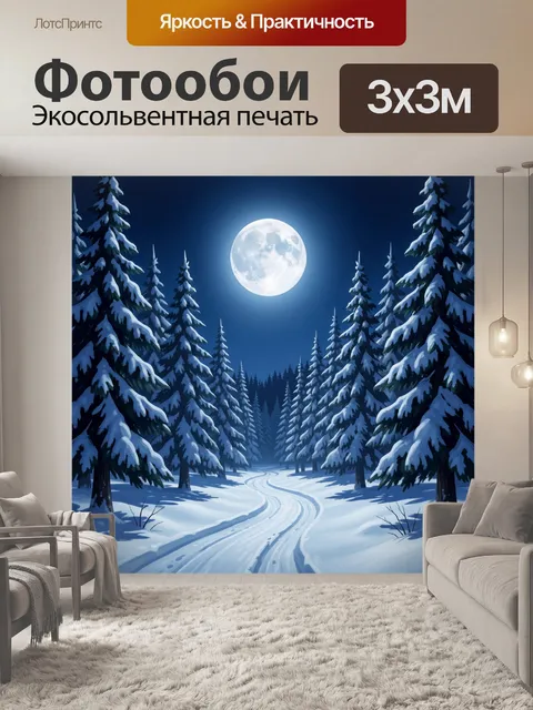 300 × 300 см · Экосольвентная печать