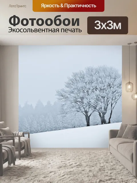 Фотообои Снег
