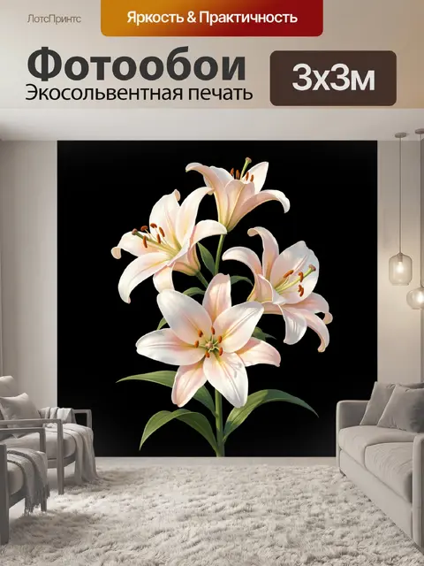 300 × 300 см · Экосольвентная печать