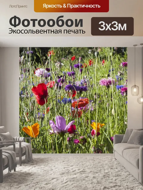 Фотообои Полевые цветы