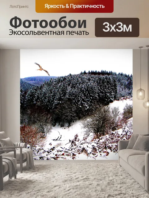 Фотообои Зимний лес 1